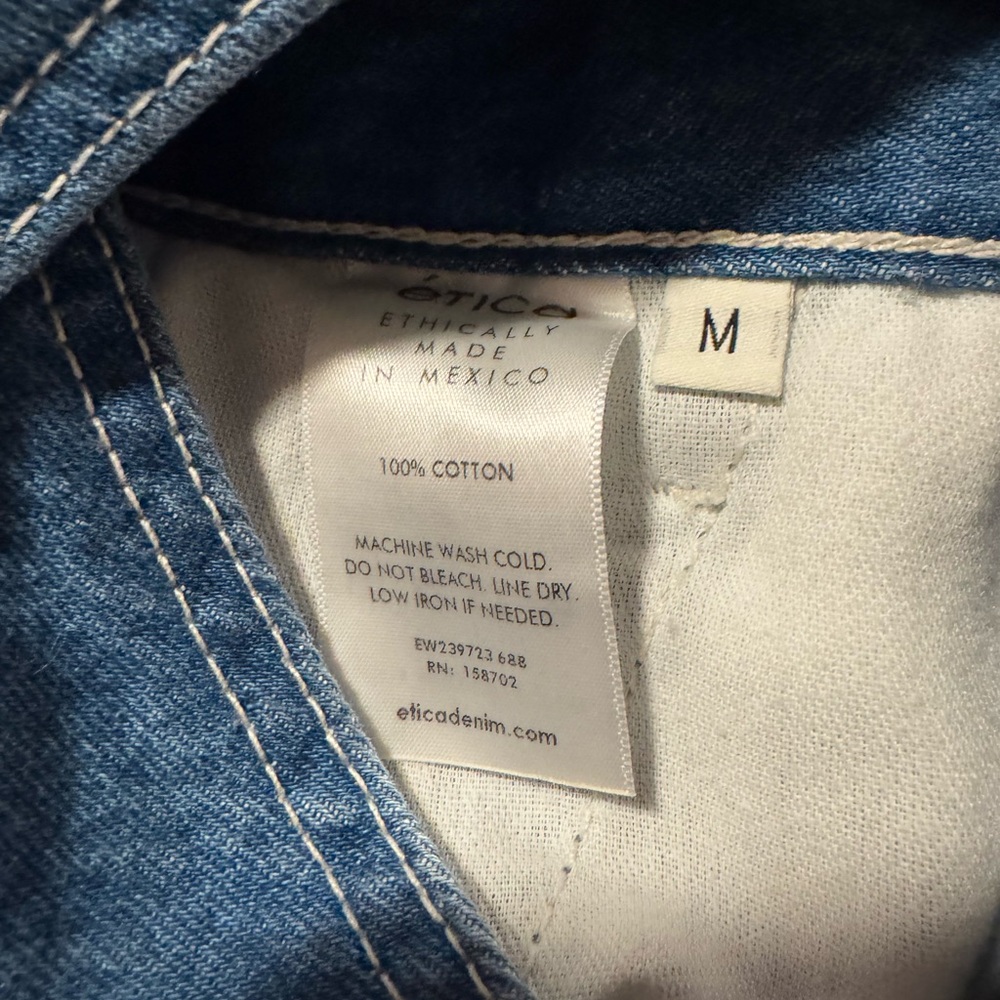 Etica Alina Blue Denim Jumpsuit- Anthropologie - Picture 12 of 12